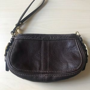 Dark brown Coach mini bag